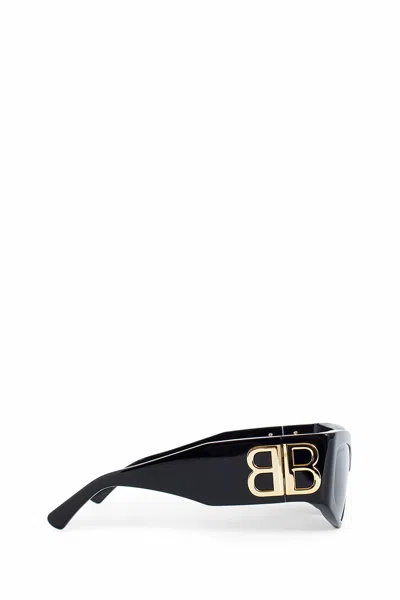 Balenciaga Grey Rectangular Ladies Sunglasses Bb0321s 001 57 In Black