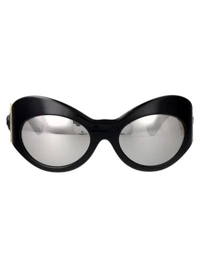 Versace Injected Black Sunglasses In Gb1/6g Black