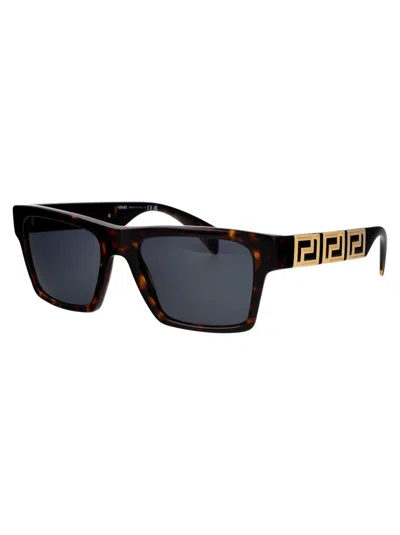Versace 0ve4445 Sunglasses In 108/87 Havana