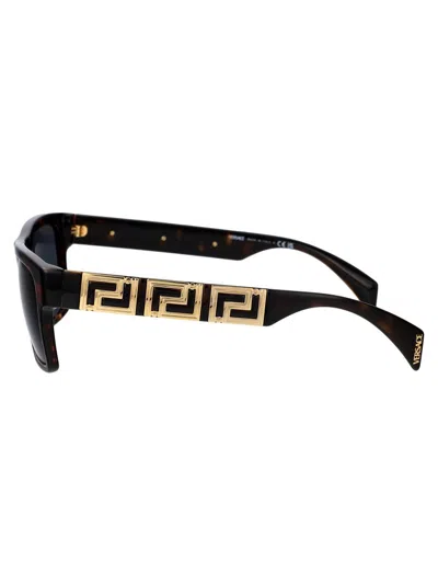 Versace 0ve4445 Sunglasses In 108/87 Havana