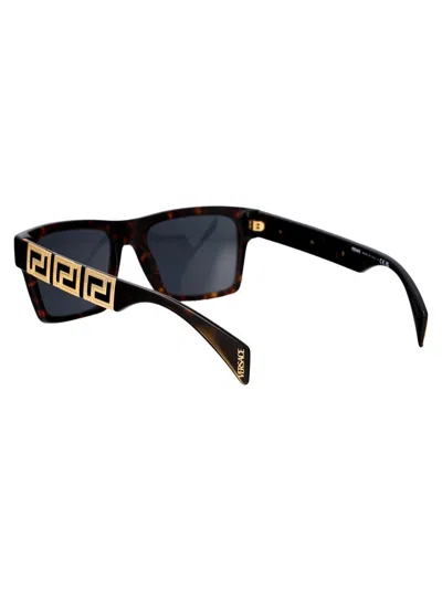 Versace 0ve4445 Sunglasses In 108/87 Havana