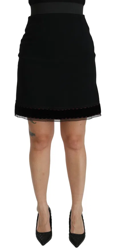 Dolce & Gabbana Wool-blend Tweed Miniskirt