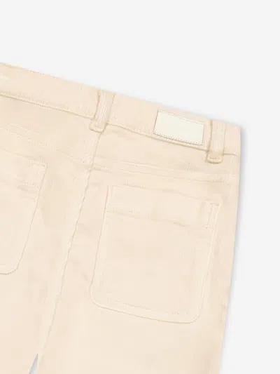 Dl1961 Girl's Lily Wide Leg Corduroy Pants In White