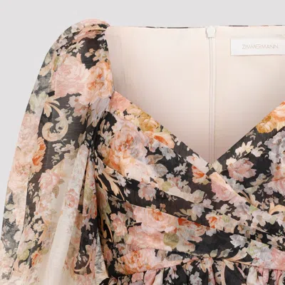 Shop Zimmermann Draped Mini Dress For Women In Tan