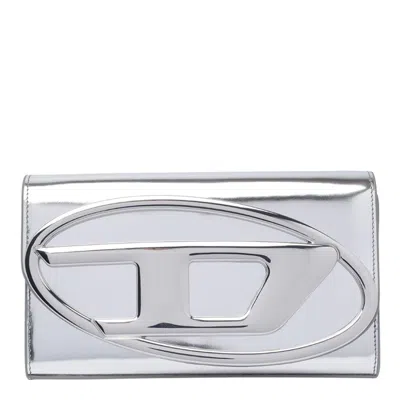 Diesel 1dr Wallet On Chain In Metallico