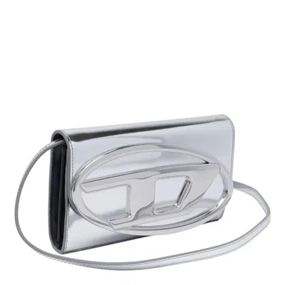 Diesel 1dr Wallet On Chain In Metallico