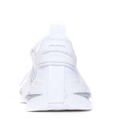 Dolce & Gabbana White Sneakers With Modern Silhouette And Unique Lacing System In White