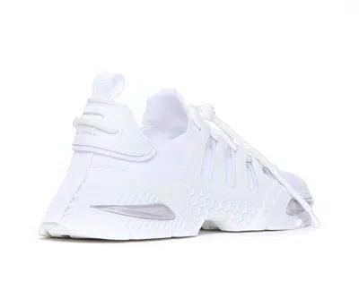 Dolce & Gabbana White Sneakers With Modern Silhouette And Unique Lacing System In White