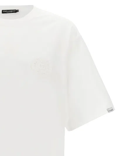 Dolce & Gabbana Cotton Crew-neck T-shirt In White