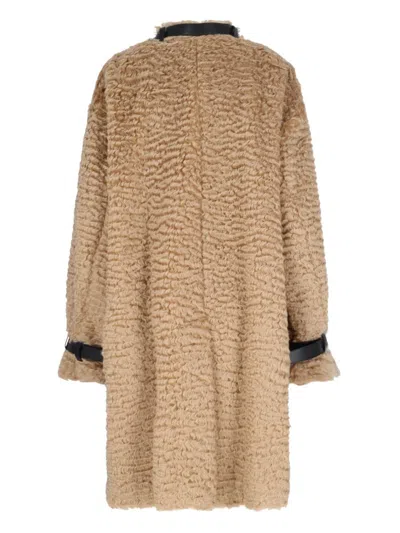 Jil Sander Single Breasted Trench Coat With Leather Belt At Collar And Cuff In Brown