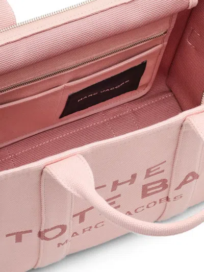 Marc Jacobs The Small Logo Jacquard Tote Bag In Pink