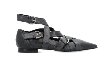 Pinko Gianira Leather Ballerina Shoes