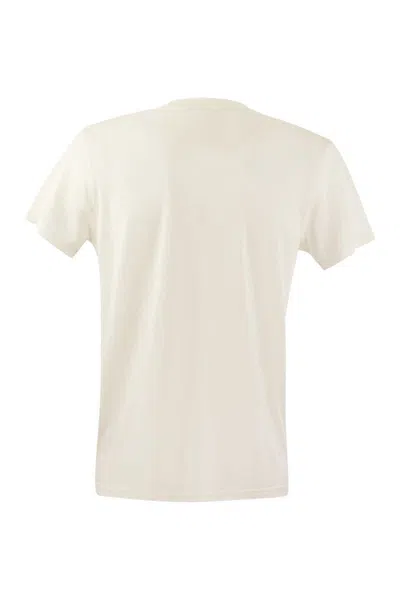 Pt Torino White Silk Blend T-shirt In White