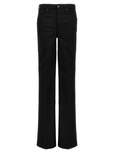 Tom Ford Black Flare Cotton Jeans In Black