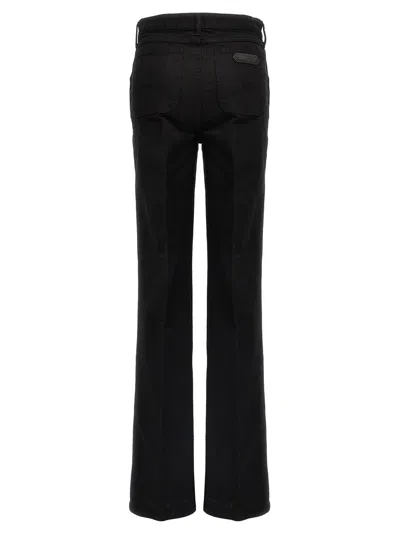 Tom Ford Black Flare Cotton Jeans In Black