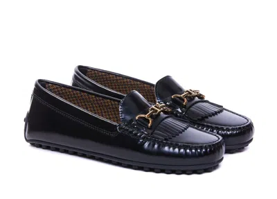 Shop Tod's Flat Shoes In Black