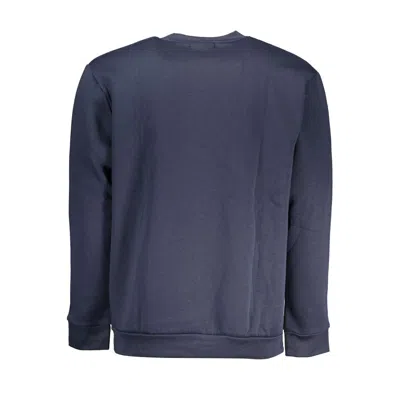 Cavalli Class Elegant Blue Fleece Crew Neck Sweatshirt In Blue