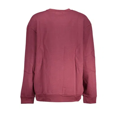 Cavalli Class Elegant Fleece Crew Neck Sweatshirt In Purple