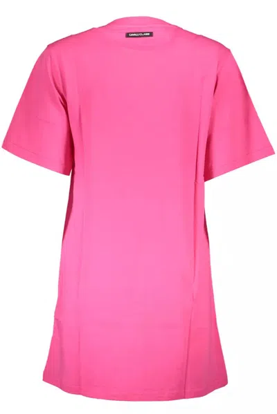 Cavalli Class Pink Cotton Women Dress In Pink