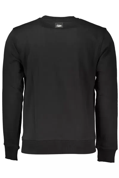 Cavalli Class Black Cotton Men Sweater In Black