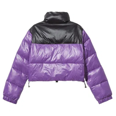 Comme Des Fuckdown Chic Purple Nylon Down Jacket In Purple