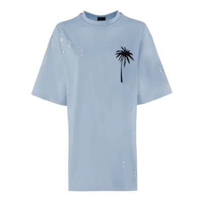 Comme Des Fuckdown Light Blue Cotton Dress In Light Blue