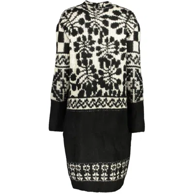 Desigual M. Christian Lacroix Oversize Long Cardigan In Black