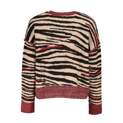 Desigual Eclectic Chic Turtleneck Sweater In Red