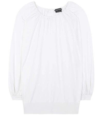 Tom Ford Cashmere And Silk Top In White