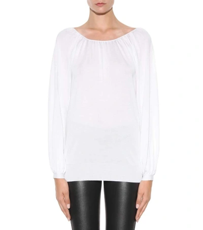 Shop Tom Ford Cashmere And Silk Top In White