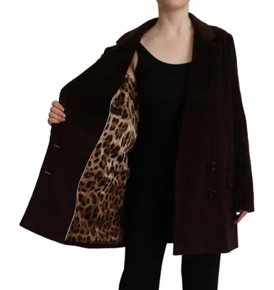 Dolce & Gabbana Bordeaux Corduroy Cotton Blazer Oversized Jacket In Bordeaux