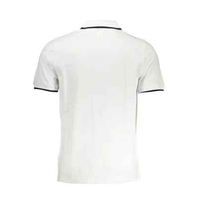 K-way Chic White Contrast Detail Polo Shirt In White