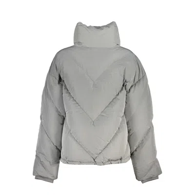 K-way Elegant Gray Long-sleeved Jacket In Gray