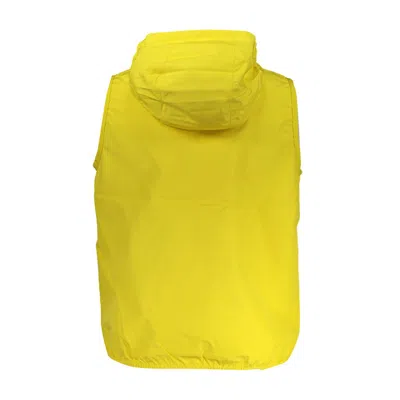 K-way Sleek Sleeveless Yellow Designer Jacket In Yellow