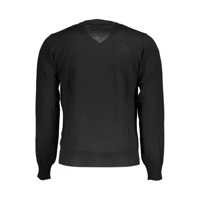 K-way V-neck Woolen Masterpiece Sweater In Black