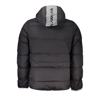 La Martina Elegant Hooded Lightweight Jacket In Black