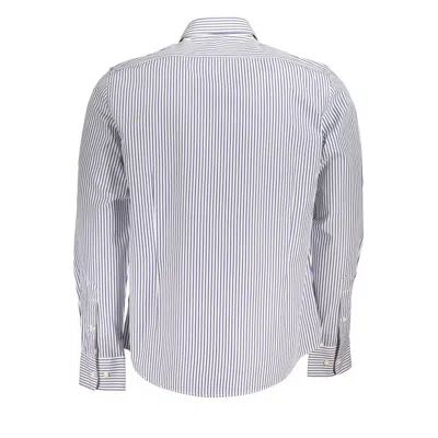 La Martina Elegant Long-sleeved Striped Shirt For Men In White
