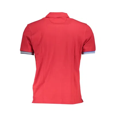 La Martina Sophisticated Short Sleeved Polo: Regal Men's Touch In Red