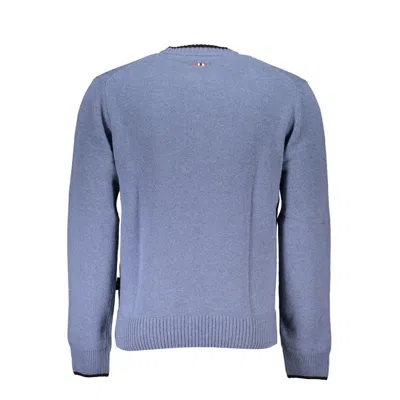 Napapijri Blue Fabric Men Sweater In Blue