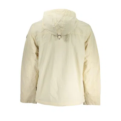 Napapijri Chic Beige Hooded Sports Jacket In Beige