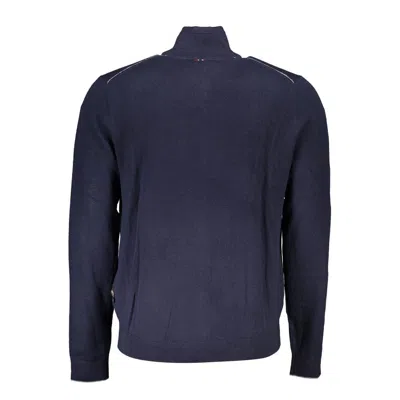 Napapijri Blue Fabric Sweater In Blue