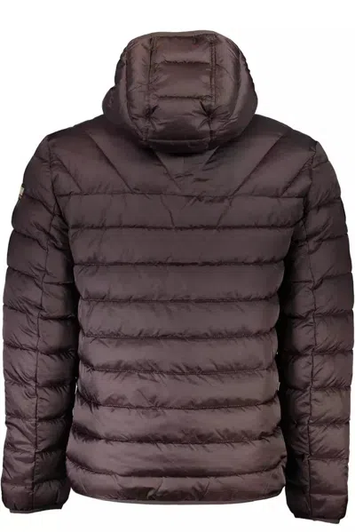Napapijri Man Down Jacket Dark Brown Size Xl Polyamide In Brown