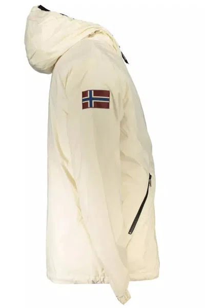 Napapijri White Polyamide Men Jacket In White