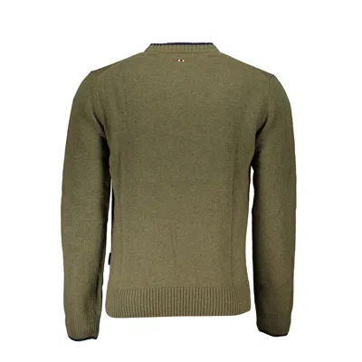 Napapijri Green Cotton Men Sweater In Green