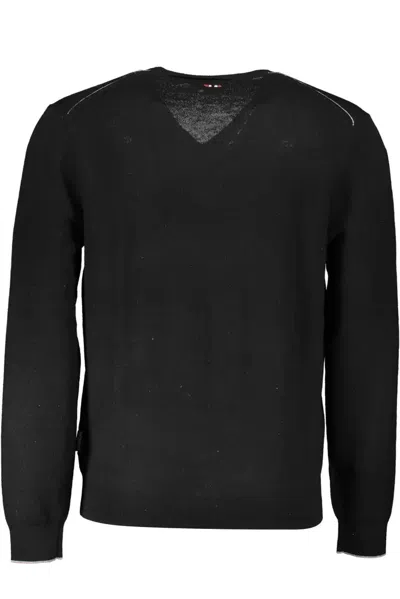 Napapijri Man Sweater Black Size Xxxl Wool In Black