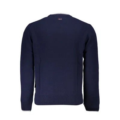 Napapijri Blue Fabric Men Sweater In Blue