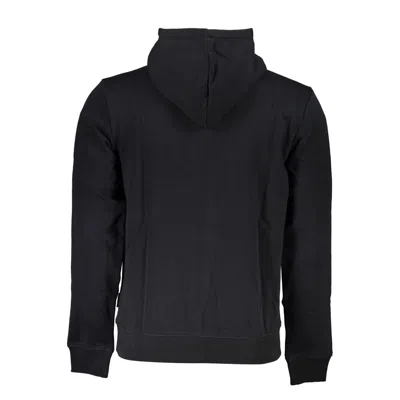 Napapijri Blue Cotton Men Sweater In Black