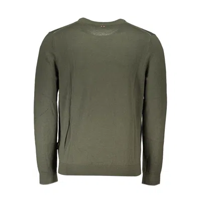 Napapijri Green Fabric Men Sweater In Green