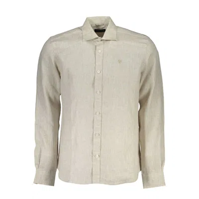 North Sails White Cotton Shirt In Beige