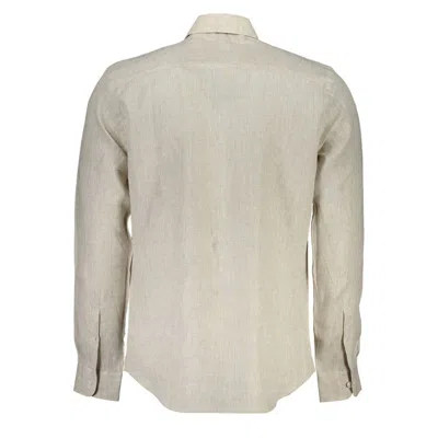 North Sails White Cotton Shirt In Beige